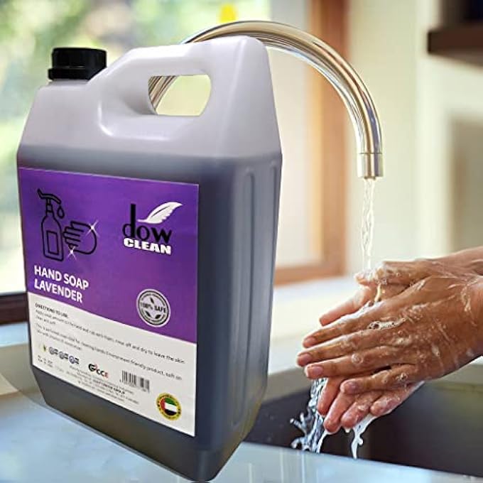 Dow Clean صابون سائل مضاد للبكتيريا - 5 لتر لافندر، نظافة اليدين - Image 2
